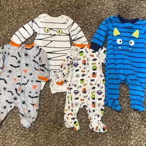 Newborn Halloween Sleeper set of 4